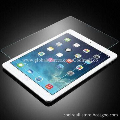 0.33mm 9H hardness toughened glass screen guard for iPad air, easy to clean